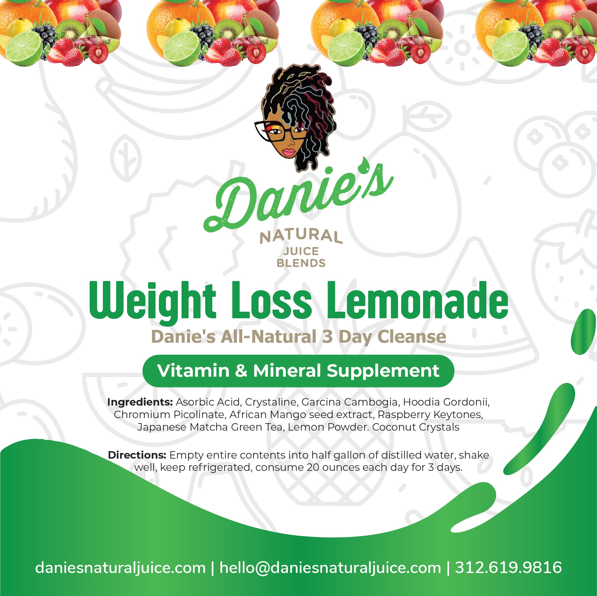 Weight Loss Lemonade Danies Natural Juice Blends